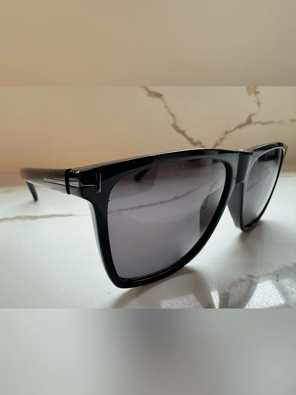 Tom Ford Fletcher Black Square Sunglasses TF832 AS IS/NEED LENSES